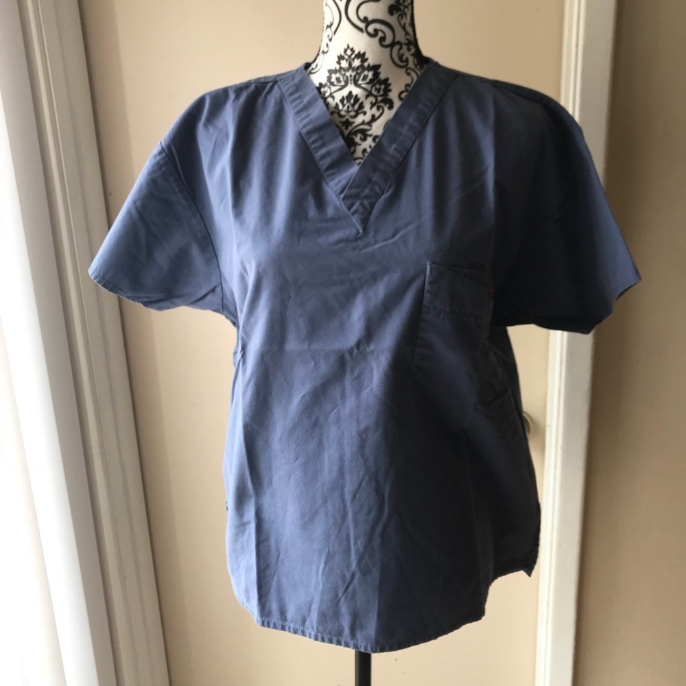 Dickies Blue scrub top XS